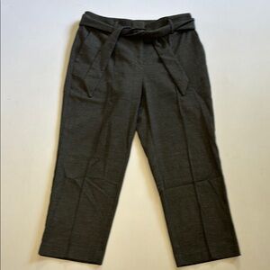 LOFT Gray Cropped Trousers